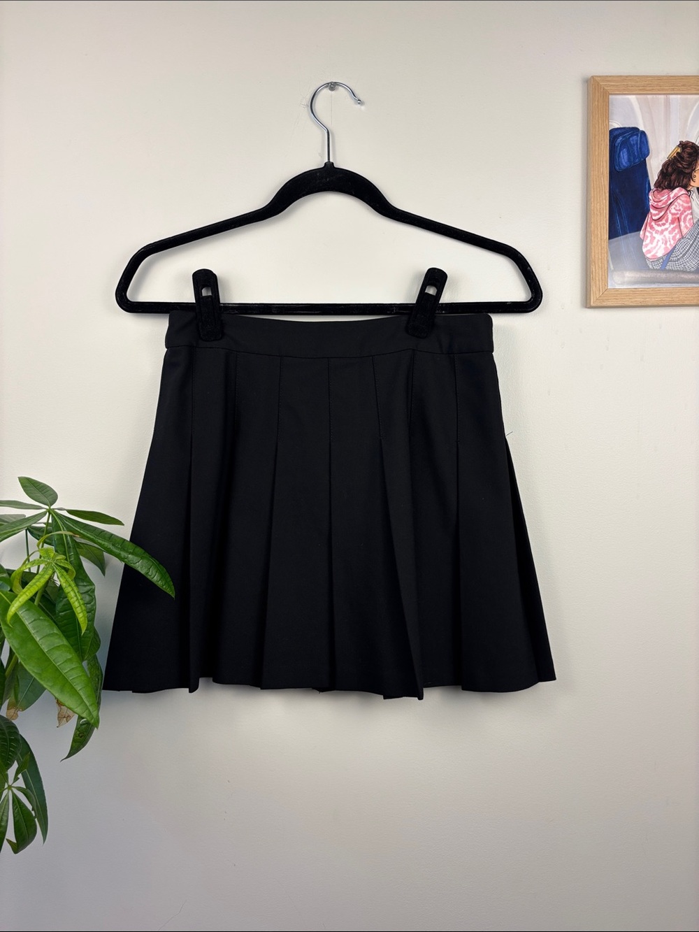 Aritzia Sunday Best Black Pleated Mini Skirt